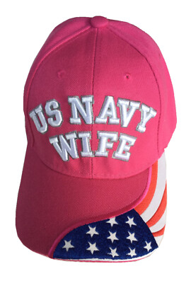 U.S. Navy, Wife, pink hat