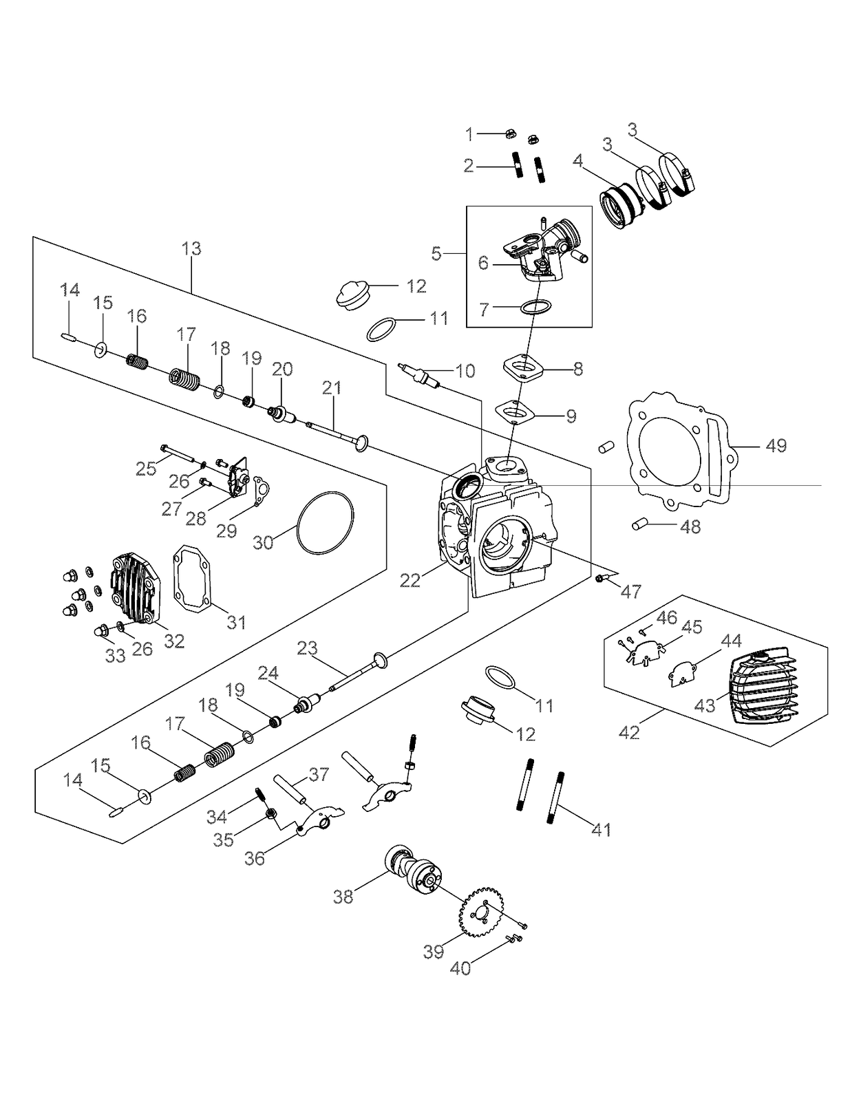 Polaris Cylinder Head Gasket, Genuine OEM Part 0455380, Qty 1 