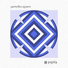 Yarmulka Squares Needlepoint Kit or Canvas