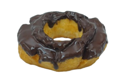 Display Faux Food Prop Chocolate Dipped Old Fashioned Doughnut