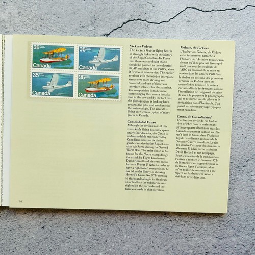 Libro de colección de estampillas Canada Post Airborne A Heritage 1983 - Imagen 7 de 13