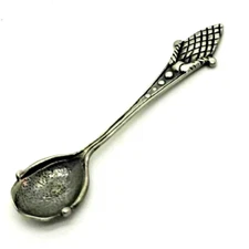 Sterling silver miniature spoon handmade 