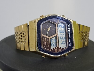 【70sヴィンテージ】CITIZEN 41-9028 ★レストア動作品★ RARE CITIZEN 41-9028 GP VINTAGE 4-097424 K LCD DIGI-ANA JAPAN