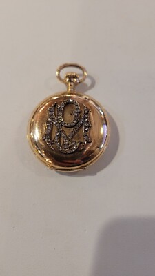 Longines 14k Gold diamonds Grand Prix Paris 1900 Co Pocket