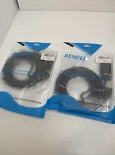 Qty=2, BENFEI HDMI to VGA 15' Cable, Gold-Plated, Male to Male