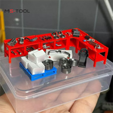 Diorama 1:64 Garage Props Model Car Workshop Tuning Repair Scene Model Accessoy8