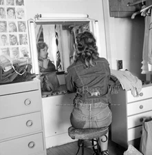 1960s Negative-sexy brunette pinup girl Marsella-cheesecake t67350  