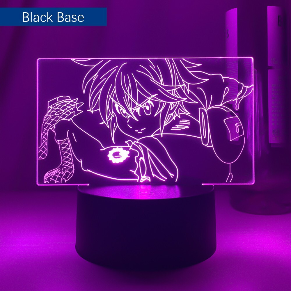 Veilleuse Meliodas Seven Deadly Sins 16 Couleurs LED avec Télécommande