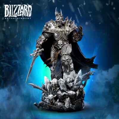 World of Warcraft Lich King Arthas Polystone Statue Authentic