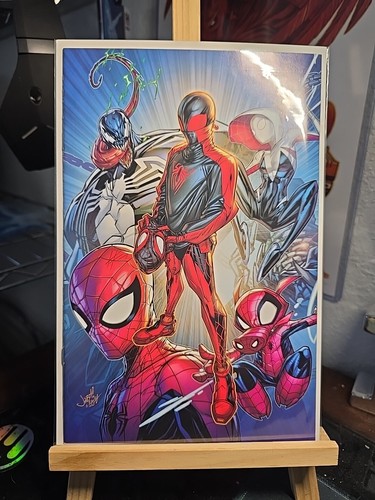 ULTIMATE FALLOUT SPIDER-MAN NO MORE 4 VIRGIN COVER JONBOY MEYERS FACSIMILE 2022.