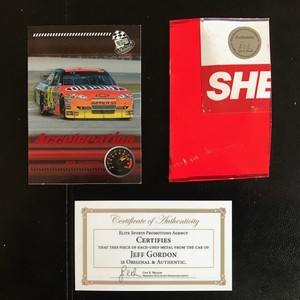 Jeff-Gordon-Car-Piece-from-ACTUAL-NASCAR-RACE-Best-Gift-Collectible-Memorabilia