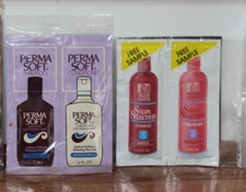 Vintage SALON SELECTIVES  & PERMA SOFT Sample Packs -  Shampoos & Conditioners