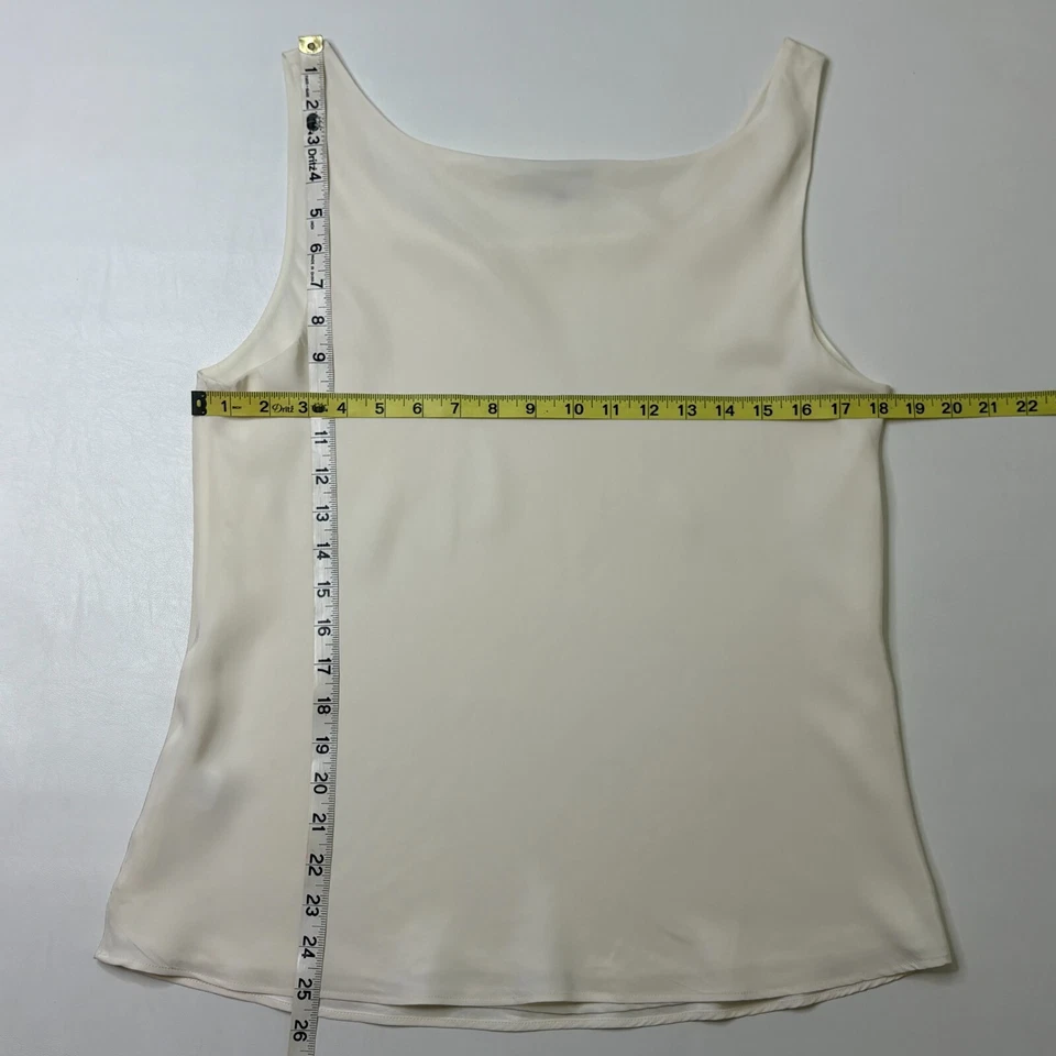 Camiseta sin mangas Lafayette 148 New York talla 12 100 % seda Charmeuse forrada sin mangas Foto 4 de 4