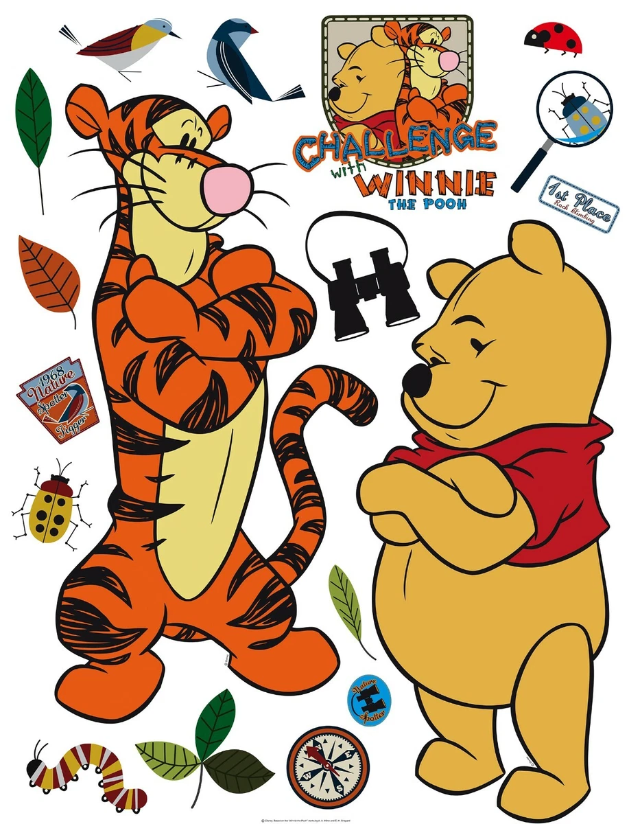 Disney Winnie The Pooh Adhesivos de Pared 65x85cm Dormitorio Infantil Unisex XL