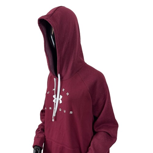Under Armour Women's Rival Fleece Logo Hoodie Cranberry Size 2X (50-52) - 第 6/16 張圖片