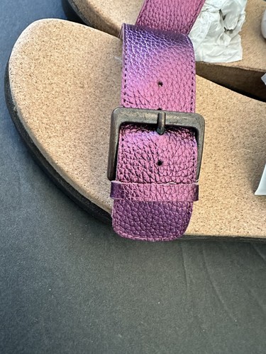 Revitalign Excursion Adjustable Comfort Sandal Purple Sugar Plum Metallic 9 New - Picture 12 of 12