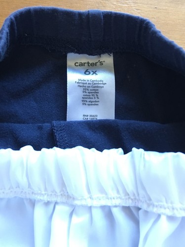 Girls Pants Lot Size 6 Set of 7 Mixed Brand Gray Blue Black Red Capris Lands End - Picture 12 of 12