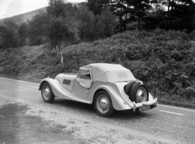Morgan Plus 4 1954 Advertising Road Test Car Old Photo 2