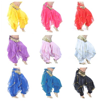 BellyLady Belly Dance Harem Pants Tribal Baggy Arabic Halloween Pants