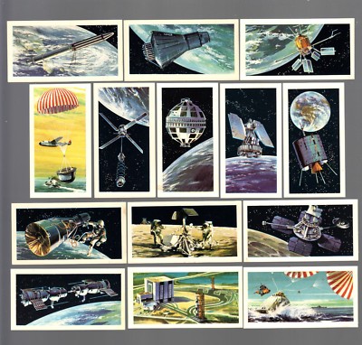 CIGARETTE/TRADE/CARDS. Brooke Bond Tea. THE RACE INTO SPACE. (Set of 50). (1971)