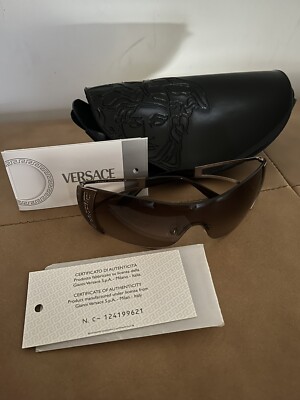 Versace sunglasses model 2058-B, with case Versace 2058B 1009 8G – Vintage Frames Company main image 2