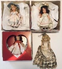Lot Of 4 Vintage Dolls 3 Story Book Dolls In Original Boxes 1 Duchess Doll