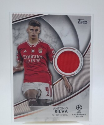 ANTONIO SILVA 2023-24 TOPPS UEFA CLUB COMPETITION PLAYER WORN JERSEY RELIC