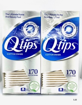 Q-Tips Cotton Swabs ( 2 Pack ) 170 each= 360 Cotton swabs