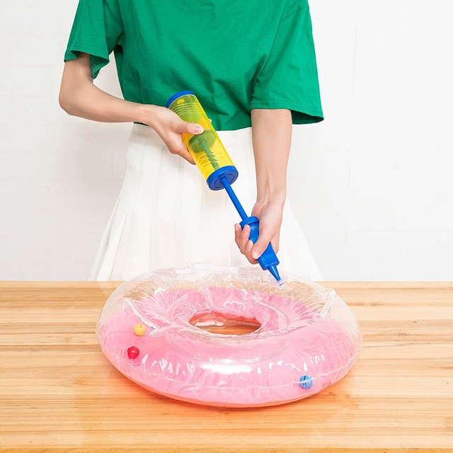 Dual Action Hand Pump Balloon Pump Pool Toys Pumps Twice As Fast Large