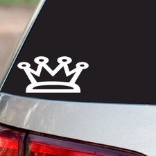 Crown Sticker Royalty Princess Queen S7 all chrome  regular vinyl colors