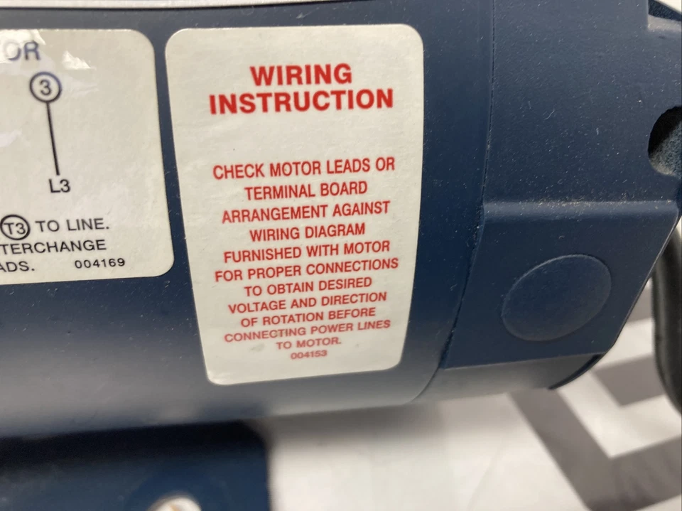 Leeson C145T17XKA 120038.00 2Hp Motor AC 208-230/460 V 1800 Rpm 4P 145TC 3 Ph - Image 4 of 4