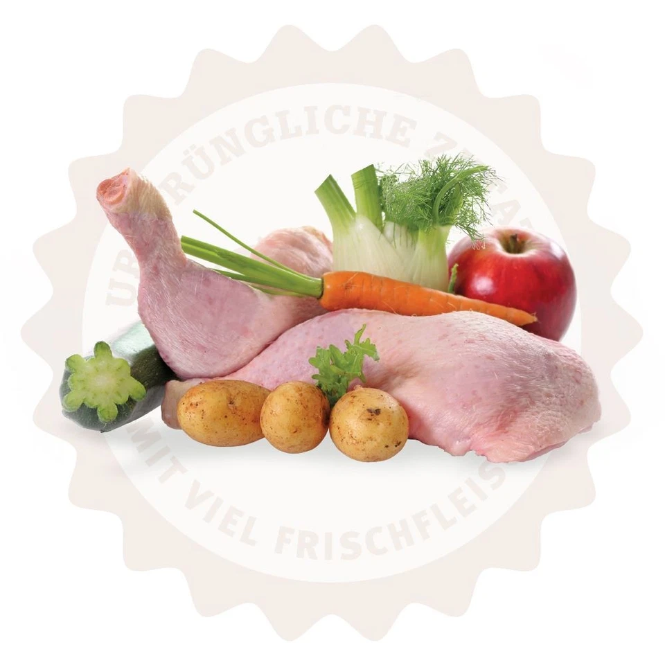 Lakefields Premium Trockenfleisch Menü 1kg Landhuhn, Fenchel, Äpfeln für Welpen - Bild 2 von 2