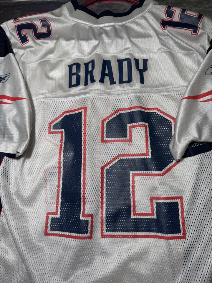 Camiseta Vintage Autêntica NFL Reebok Tom Brady Tamanho XL Patriots Perfeito Estado - Imagem 3 de 4