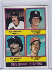 1976 Topps Baseball Card #599 Ron Guidry Rookie New York Yankees - NrMt. rookie card picture