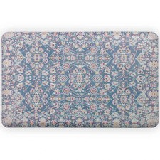 1'8"x2'8" Kilim Anti-Fatigue Comfort Long Floor Mat Blue - FloorPops: Skid-Resis