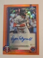 Ryan Fitzgerald #AC-RF _ 2025 Topps Chrome Update - Orange Refractor 06 of 25
