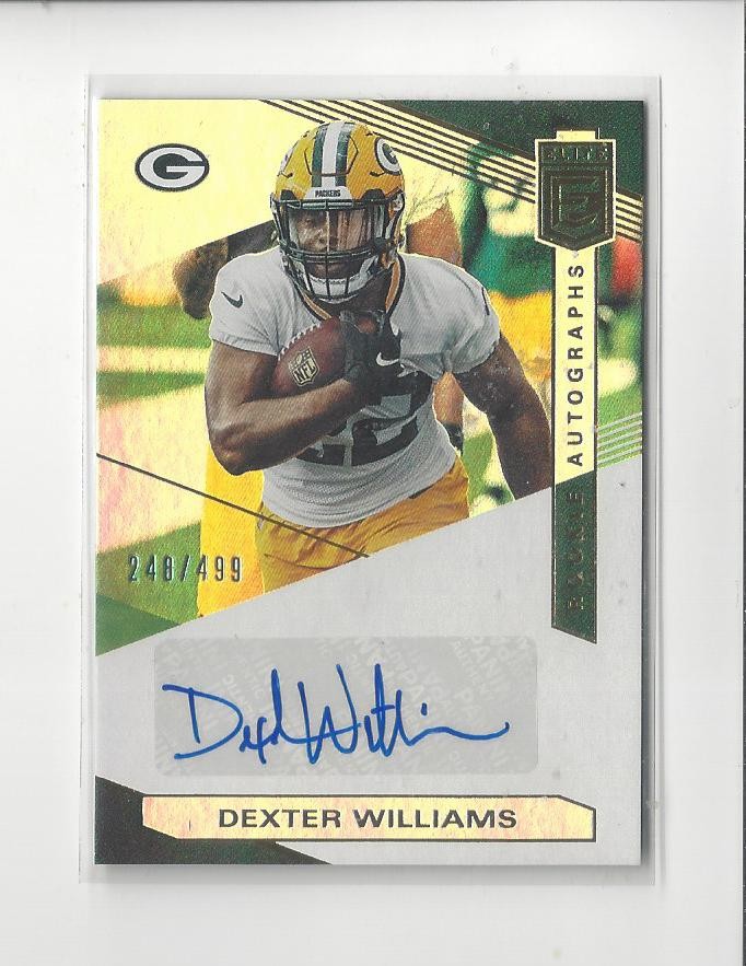 Dexter Williams Panini Donruss Elite Rookie Autographs #RADW Base