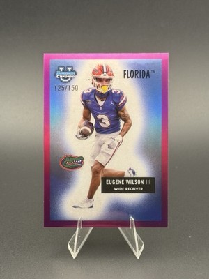 2024 Bowman University Chrome - 1955 Bowman Eugene Wilson III Fuchsia /150 (RC)
