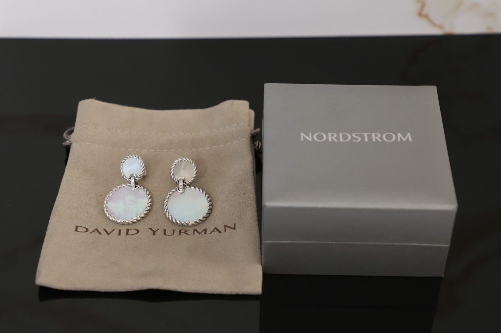 Sterling Silver David Yurman Elements Double Drop… - image 3