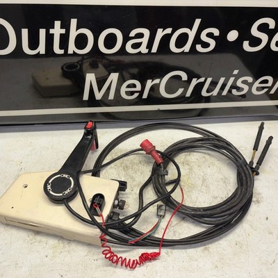JOHNSON EVINRUDE OUTBOARD RED PLUG SIDE MOUNT REMOTE CONTROL BOX T&T LOT TH5
