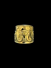 Ancient Hathor Spirit Cuff Bracelet with Egyptian Divine Protective Design