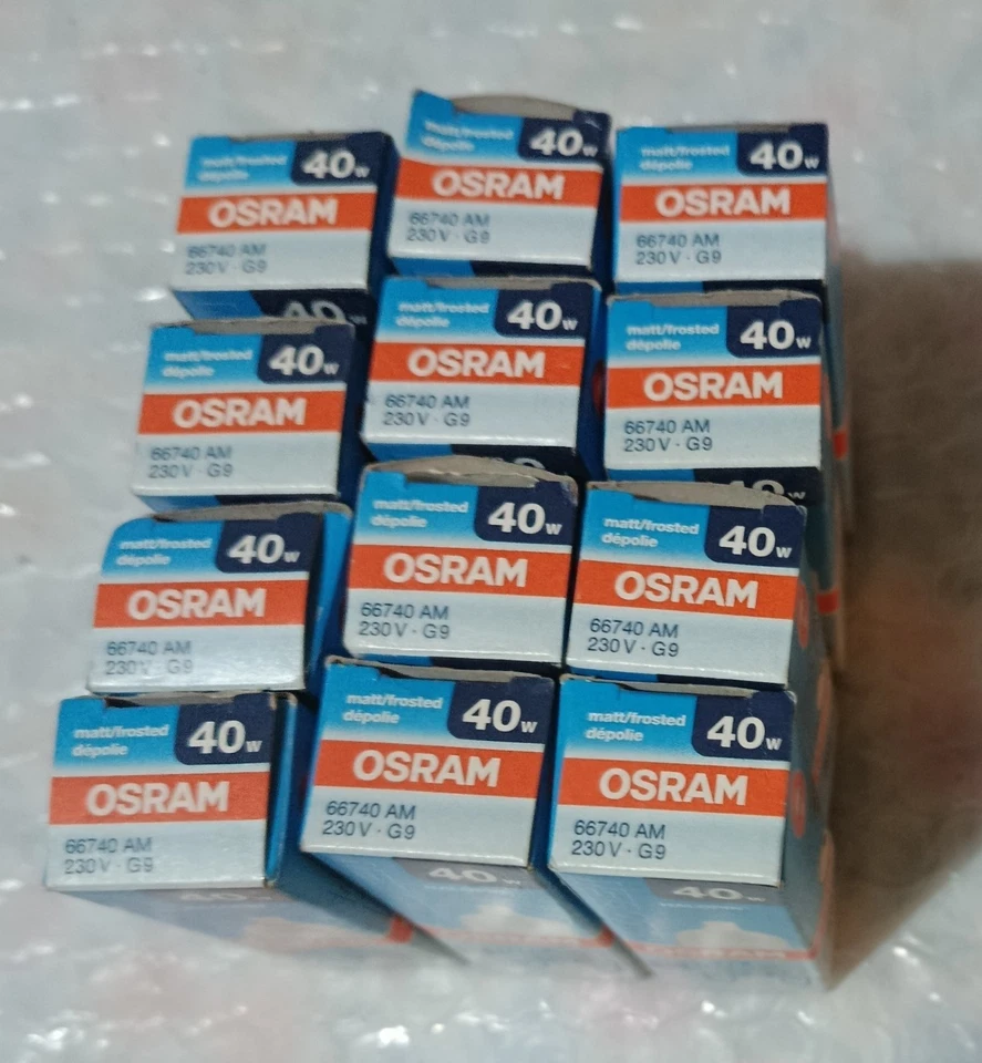 Osram 12 Lampadine Halopin da forno 40W 230V Attacco G9 - Immagine 2 di 4