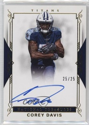 2017 National Treasures Rookie Signatures RPS Gold 25/25 Corey Davis Auto 13a8
