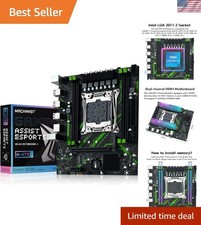 High-Performance MACHINISIT X99 Motherboard - Supports Intel Xeon E5, 128GB DDR4