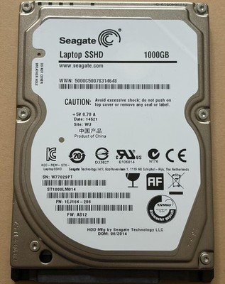 Seagate Laptop SSHD ST1000LM014 1TB 8GB NAND Flash 2.5'' Solid Sata Hybrid Drive