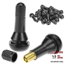 Tr413 Rubber Snap-in Tire Valve Stems 100 Pcs Brass Core Epdm Rubber