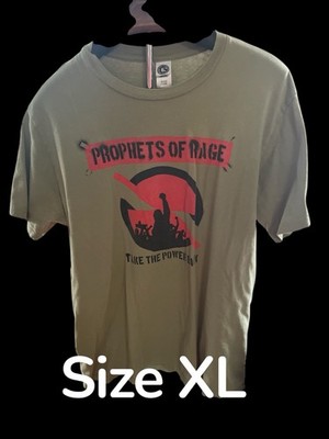 Prophets Of Rage Take The Power Back Rock Supergroup Green Shirt Sz Xl Concert