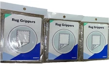 (12)Reusable Rug Carpet Mats Grippers Anti Slip Stopper Washable Grips Corner