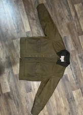Filson Tin Cloth Work Jacket with Wool Collar - Medium