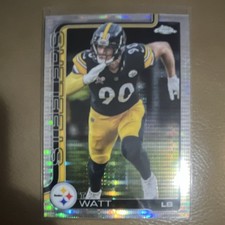 Topps T.J. Watt Pittsburgh Steelers NFL Hologram Card #258